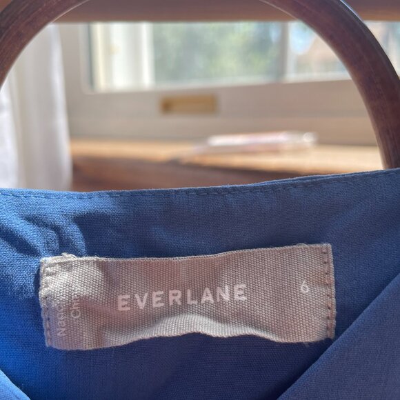 Everlane Blue Washable Silk V Neck Camisole - Picture 2 of 4